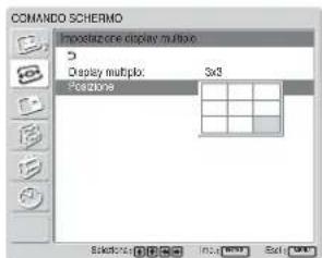 SONY FWD-42LX1 - Selezionare “Impostazione display multiplo” tramite ↑/↓, quindi premere ENTER. - 4