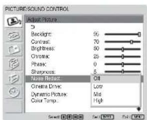 SONY FWD-42LX1 - Noise Reduct. - 1