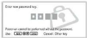 SONY FWD-42LX1 - To activate the Security Lock - 2