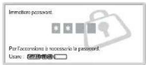 SONY FWD-42LX1 - Immettere una password. - 1
