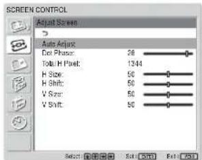 SONY FWD-42LX1 - Adjust screen - 1