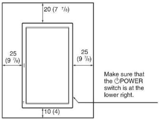 SONY FWD-42LX1 - When using the stand (not supplied) - 5