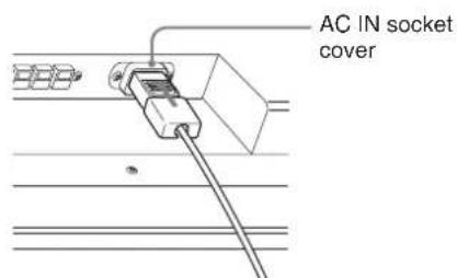 SONY FWD-42LX1 - Connecting the AC Power Cord - 2