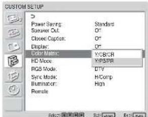 SONY FWD-42LX1 - 调整 Color Matrix - 3