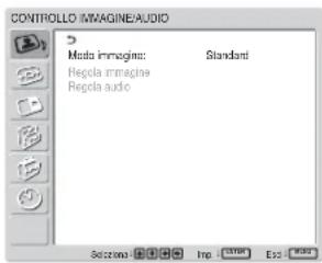 SONY FWD-42LX1 - Selezione della lingua per le indicazioni a schemo - 1