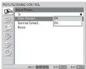 SONY FWD-42LX1 - Color Correct. (色度校正) - 1