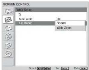 SONY FWD-42LX1 - 按 MENU 键。 - 5