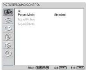 SONY FWD-42LX1 - Press MENU. - 1
