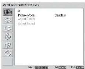 SONY FWD-42LX1 - Press MENU. - 1