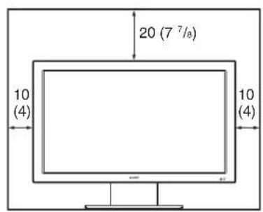 SONY FWD-42LX1 - When using the stand (not supplied) - 1