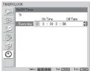 SONY FWD-42LX1 - On/Off Timer Function - 2