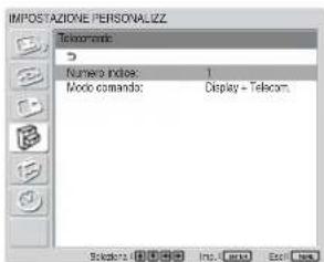 SONY FWD-42LX1 - Selezionare “Telecomando” tramite ↑/↓, quindi premere ENTER. - 1