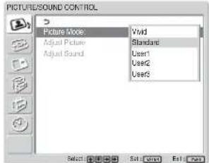 SONY FWD-42LX1 - 按 MENU 键。 - 3