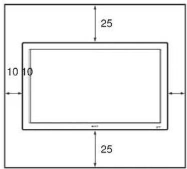 SONY FWD-42LX1 - Installazione con il supporto (non in dotazione) - 3