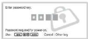 SONY FWD-42LX1 - To activate the Security Lock - 1