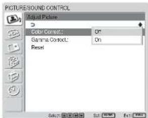 SONY FWD-32LX1R - Color Correct. (色度校正) - 1