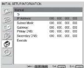 SONY FWD-32LX1R - Setting an IP address manually (Manual) - 1