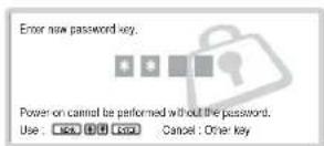SONY FWD-32LX1R - To activate the Security Lock - 2