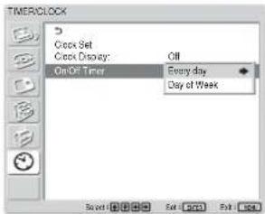 SONY FWD-32LX1R - On/Off Timer Function - 1