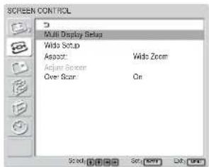 SONY FWD-32LX1R - SCREEN CONTROL（画面控制）菜单 - 1