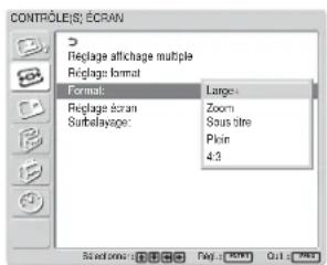 SONY FWD-32LX1R - Réglage du Format - 1