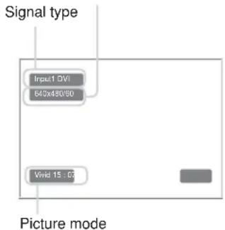SONY FWD-32LX1R - Switching the Input Signal - 1
