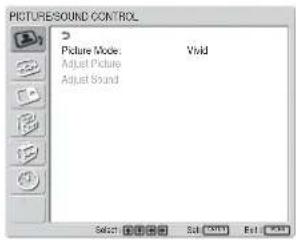 SONY FWD-32LX1R - 按 MENU 键。 - 1
