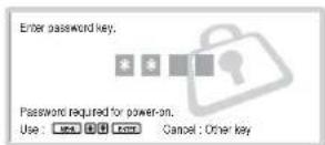 SONY FWD-32LX1R - To activate the Security Lock - 1