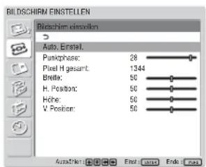 SONY FWD-32LX1R - Bildschirm einstellen - 1