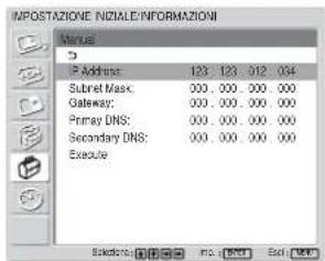 SONY FWD-32LX1R - Impostazione manuale di un indirizzo IP (Manual) - 4