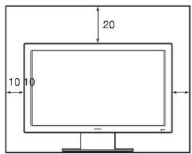 SONY FWD-32LX1R - Installazione con il supporto (non in dotazione) - 1
