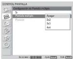 SONY FWD-32LX1R - Seleccione "Pantalla múltiple" con ↑/↓ y pulse ENTER. - 1
