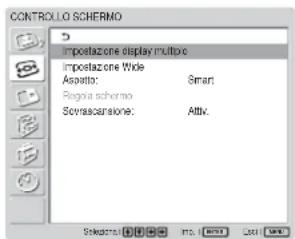 SONY FWD-32LX1R - Menu CONTROLLO SCHERMO - 1