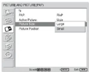 SONY FWD-32LX1R - When PinP is selected - 1