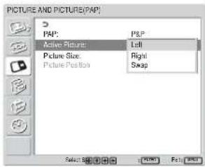 SONY FWD-32LX1R - When P&amp;P is selected - 1