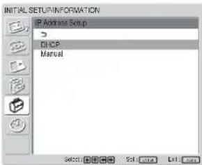 SONY FWD-32LX1R - Obtaining an IP address automatically (DHCP) - 3