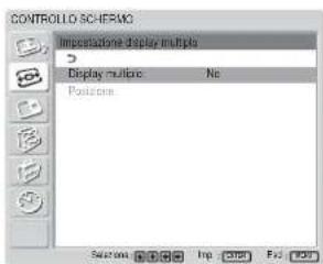 SONY FWD-32LX1R - Selezionare "Impostazione display multiplo" tramite ↑/↓, quindi premere ENTER. - 1