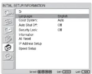 SONY FWD-32LX1R - INITIAL SETUP/INFORMATION nu - 1