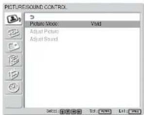SONY FWD-32LX1R - 按 MENU 键。 - 2