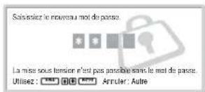 SONY FWD-32LX1R - Pour activer le verrouillage antivol - 2