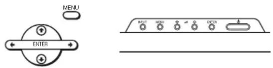 SONY FWD-32LX1R - Menu operating buttons - 1