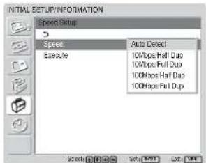 SONY FWD-32LX1R - Setting a communication speed - 2