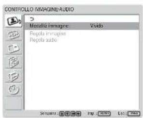 SONY FWD-32LX1R - Premere ↑/↓ per spostare il cursore (giallo) su "CONTROLLO IMMAGINE/AUDIO", quindi premere ENTER. - 1