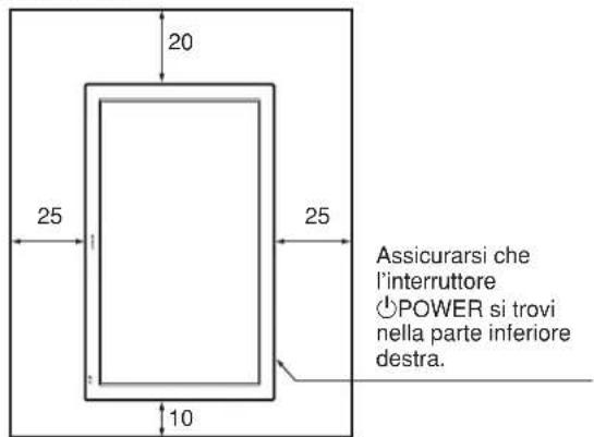 SONY FWD-32LX1R - Installazione con il supporto (non in dotazione) - 5