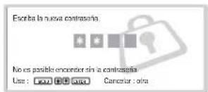 SONY FWD-32LX1R - Para activar el bloqueo de seguridad - 2