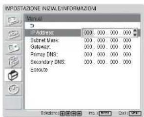 SONY FWD-32LX1R - Impostazione manuale di un indirizzo IP (Manual) - 2
