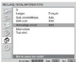 SONY FWD-32LX1R - Pour activer le verrouillage antivol - 5