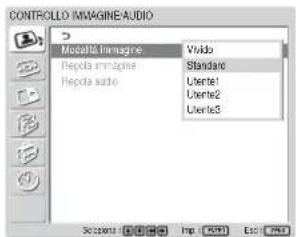 SONY FWD-32LX1R - Premere ↑/↓ per spostare il cursore (giallo) su "Modalità immagine", quindi premere ENTER. - 1