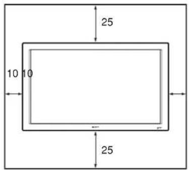 SONY FWD-32LX1R - Installazione con il supporto (non in dotazione) - 3