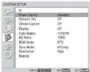 SONY FWD-32LX1R - 按 MENU 键。 - 2